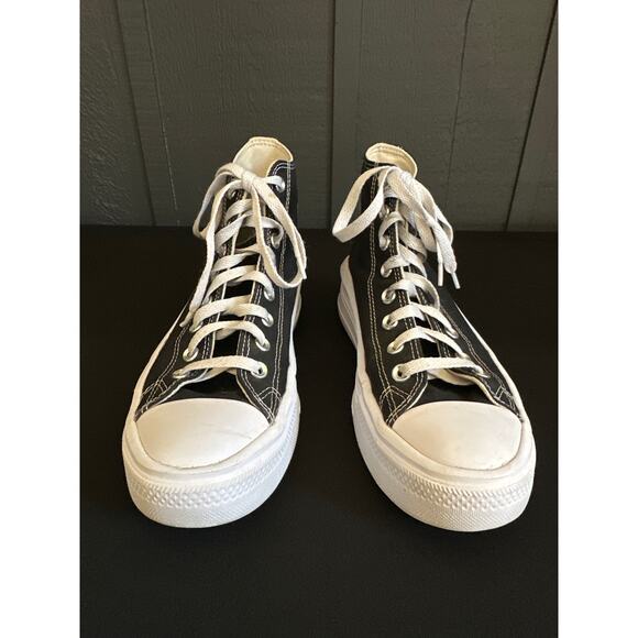 Converse Chuck Taylor All Star Move Platform High top Sneakers Black White Sz 10 - Picture 9 of 13